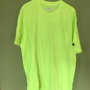 Bright yellow t-shirt